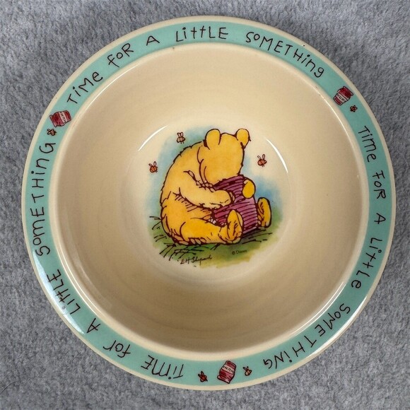 Disney Other - Vintage Disney Winnie the Pooh Bowl "Time for a Little Something" Vintage